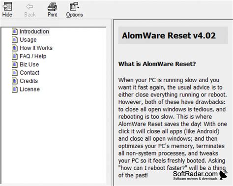 AlomWare Reset for Windows